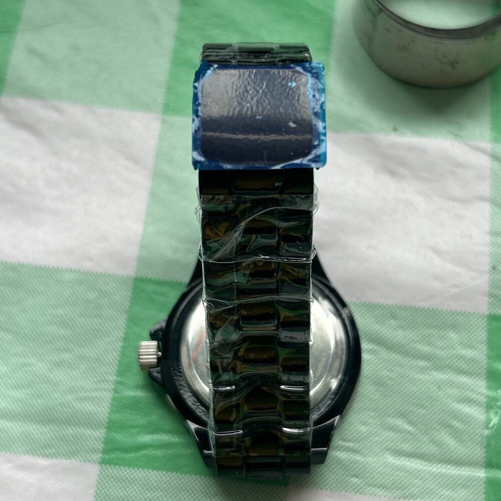 Zazzle Unique Dial Design Rhinestone Bezel Quartz Watch - Picture 3 of 6